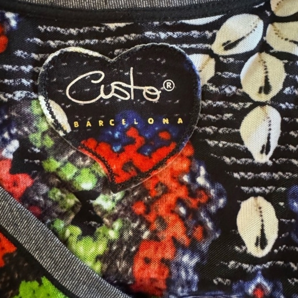 Custo Barcelona Multicolor Knit Dress Tunic Top - Picture 4 of 7